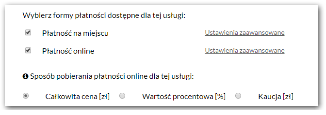 Wybór metody płatności